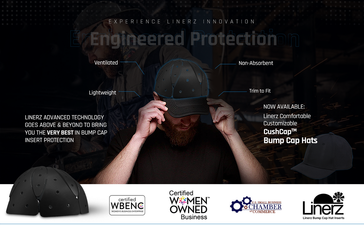 Linerz Bump Cap Inserts and CushCap Hats – Linerz CushCap™ Bump Cap ...